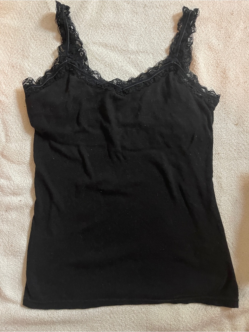 No Boundaries Lace-Trim Tank Top